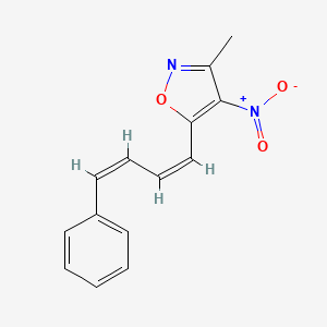 3-methyl-4-nitro-5-[(1Z,3Z)-4-phenylbuta-1,3-dienyl]-1,2-oxazole