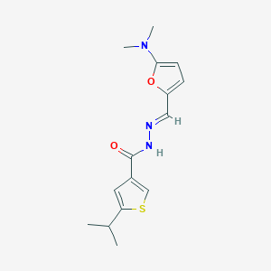 N'-{[5-(dimethylamino)-2-furyl]methylene}-5-isopropyl-3-thiophenecarbohydrazide