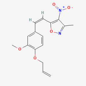 5-{2-[4-(allyloxy)-3-methoxyphenyl]vinyl}-3-methyl-4-nitroisoxazole