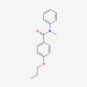 molecular formula C17H19NO2 B5349989 N-methyl-N-phenyl-4-propoxybenzamide 