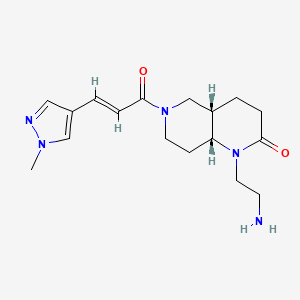 rel-(4aS,8aR)-1-(2-aminoethyl)-6-[(2E)-3-(1-methyl-1H-pyrazol-4-yl)-2-propenoyl]octahydro-1,6-naphthyridin-2(1H)-one hydrochloride