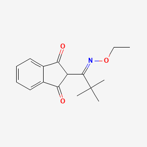 2-(N-ethoxy-2,2-dimethylpropanimidoyl)-1H-indene-1,3(2H)-dione