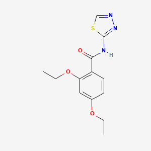 molecular formula C13H15N3O3S B5350064 2,4-diethoxy-N-(1,3,4-thiadiazol-2-yl)benzamide 