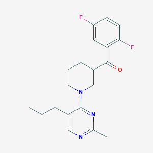 (2,5-difluorophenyl)[1-(2-methyl-5-propylpyrimidin-4-yl)piperidin-3-yl]methanone