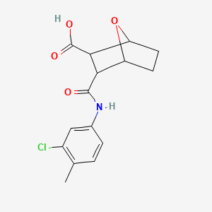 molecular formula C15H16ClNO4 B5350084 3-{[(3-chloro-4-methylphenyl)amino]carbonyl}-7-oxabicyclo[2.2.1]heptane-2-carboxylic acid 