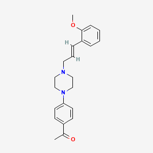 1-(4-{4-[3-(2-methoxyphenyl)-2-propen-1-yl]-1-piperazinyl}phenyl)ethanone