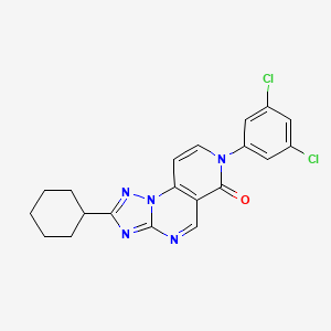 2-cyclohexyl-7-(3,5-dichlorophenyl)pyrido[3,4-e][1,2,4]triazolo[1,5-a]pyrimidin-6(7H)-one