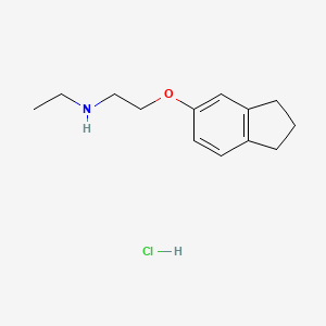 2-(2,3-dihydro-1H-inden-5-yloxy)-N-ethylethanamine;hydrochloride