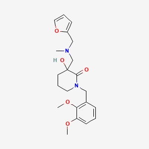 1-(2,3-dimethoxybenzyl)-3-{[(2-furylmethyl)(methyl)amino]methyl}-3-hydroxypiperidin-2-one