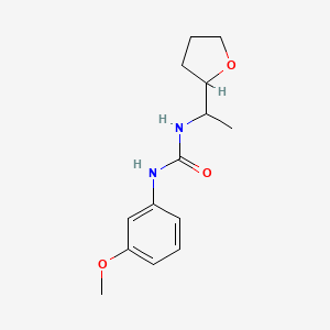 N-(3-methoxyphenyl)-N'-[1-(tetrahydro-2-furanyl)ethyl]urea