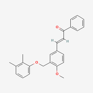 3-{3-[(2,3-dimethylphenoxy)methyl]-4-methoxyphenyl}-1-phenyl-2-propen-1-one