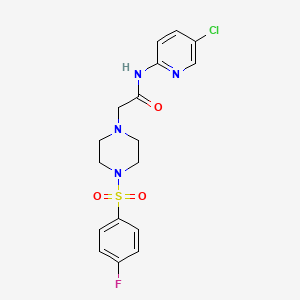 N-(5-CHLOROPYRIDIN-2-YL)-2-[4-(4-FLUOROBENZENESULFONYL)PIPERAZIN-1-YL]ACETAMIDE