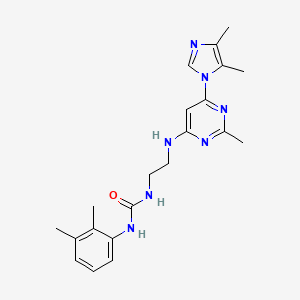 N-(2-{[6-(4,5-dimethyl-1H-imidazol-1-yl)-2-methyl-4-pyrimidinyl]amino}ethyl)-N'-(2,3-dimethylphenyl)urea