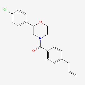 molecular formula C20H20ClNO2 B5350242 4-(4-allylbenzoyl)-2-(4-chlorophenyl)morpholine 