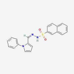 N'-[(1-phenyl-1H-pyrrol-2-yl)methylene]-2-naphthalenesulfonohydrazide