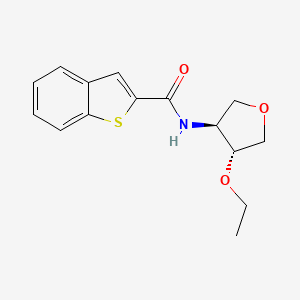 N-[(3S,4R)-4-ethoxyoxolan-3-yl]-1-benzothiophene-2-carboxamide