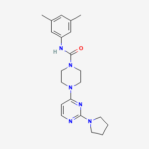 N-(3,5-dimethylphenyl)-4-[2-(1-pyrrolidinyl)-4-pyrimidinyl]-1-piperazinecarboxamide