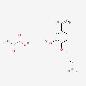 {3-[2-methoxy-4-(1-propen-1-yl)phenoxy]propyl}methylamine oxalate