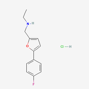 N-{[5-(4-fluorophenyl)-2-furyl]methyl}ethanamine hydrochloride