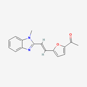 1-{5-[2-(1-methyl-1H-benzimidazol-2-yl)vinyl]-2-furyl}ethanone