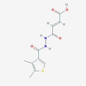 molecular formula C11H12N2O4S B5350416 4-{2-[(4,5-dimethyl-3-thienyl)carbonyl]hydrazino}-4-oxo-2-butenoic acid 