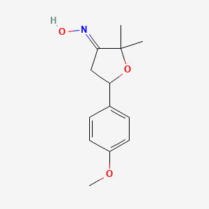 (NE)-N-[5-(4-methoxyphenyl)-2,2-dimethyloxolan-3-ylidene]hydroxylamine