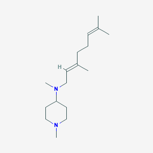 N-[(2E)-3,7-dimethylocta-2,6-dienyl]-N,1-dimethylpiperidin-4-amine