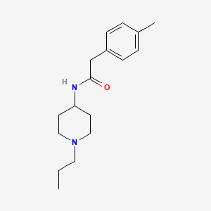 2-(4-methylphenyl)-N-(1-propyl-4-piperidinyl)acetamide