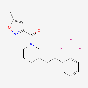 1-[(5-methyl-3-isoxazolyl)carbonyl]-3-{2-[2-(trifluoromethyl)phenyl]ethyl}piperidine