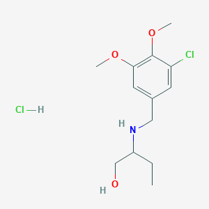 molecular formula C13H21Cl2NO3 B5350517 2-[(3-chloro-4,5-dimethoxybenzyl)amino]-1-butanol hydrochloride 