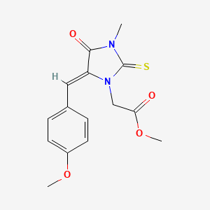 methyl [5-(4-methoxybenzylidene)-3-methyl-4-oxo-2-thioxo-1-imidazolidinyl]acetate