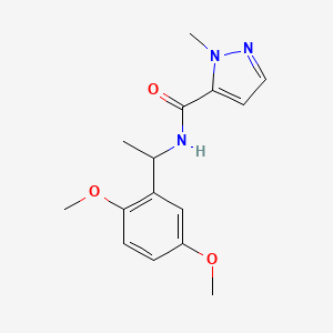 N-[1-(2,5-dimethoxyphenyl)ethyl]-1-methyl-1H-pyrazole-5-carboxamide