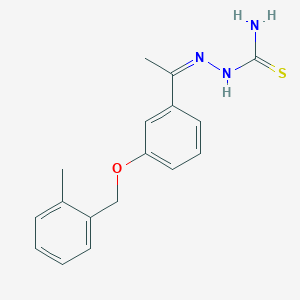 1-{3-[(2-methylbenzyl)oxy]phenyl}-1-ethanone thiosemicarbazone