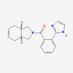 (3aR*,7aS*)-2-[2-(1H-imidazol-2-yl)benzoyl]-2,3,3a,4,7,7a-hexahydro-1H-isoindole