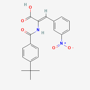 molecular formula C20H20N2O5 B5350632 (Z)-2-[(4-tert-butylbenzoyl)amino]-3-(3-nitrophenyl)prop-2-enoic acid 