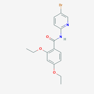 molecular formula C16H17BrN2O3 B5350638 N-(5-bromo-2-pyridinyl)-2,4-diethoxybenzamide 