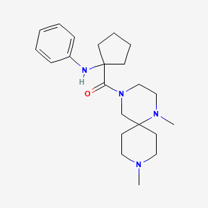 N-{1-[(1,9-dimethyl-1,4,9-triazaspiro[5.5]undec-4-yl)carbonyl]cyclopentyl}aniline