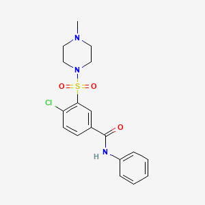 4-chloro-3-[(4-methyl-1-piperazinyl)sulfonyl]-N-phenylbenzamide