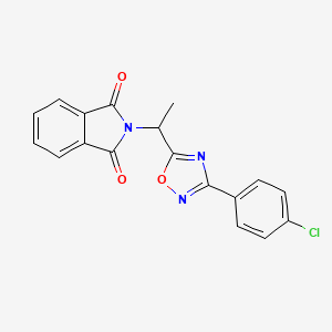 2-{1-[3-(4-chlorophenyl)-1,2,4-oxadiazol-5-yl]ethyl}-1H-isoindole-1,3(2H)-dione