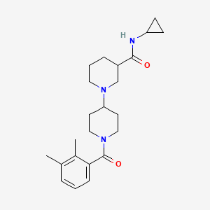 molecular formula C23H33N3O2 B5350800 N-cyclopropyl-1'-(2,3-dimethylbenzoyl)-1,4'-bipiperidine-3-carboxamide 