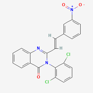 3-(2,6-dichlorophenyl)-2-[2-(3-nitrophenyl)vinyl]-4(3H)-quinazolinone