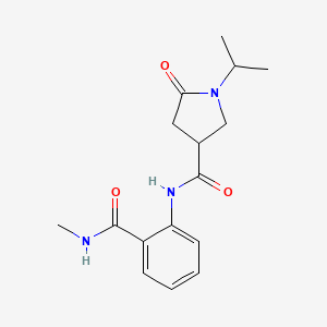 1-isopropyl-N-{2-[(methylamino)carbonyl]phenyl}-5-oxo-3-pyrrolidinecarboxamide