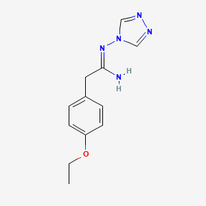 2-(4-ethoxyphenyl)-N'-4H-1,2,4-triazol-4-ylethanimidamide