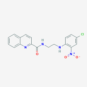 N-{2-[(4-chloro-2-nitrophenyl)amino]ethyl}-2-quinolinecarboxamide