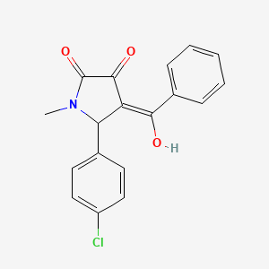 4-benzoyl-5-(4-chlorophenyl)-3-hydroxy-1-methyl-1,5-dihydro-2H-pyrrol-2-one