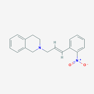 2-[3-(2-nitrophenyl)-2-propen-1-yl]-1,2,3,4-tetrahydroisoquinoline