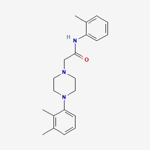 molecular formula C21H27N3O B5350984 2-[4-(2,3-dimethylphenyl)-1-piperazinyl]-N-(2-methylphenyl)acetamide 