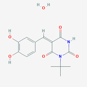 1-tert-butyl-5-(3,4-dihydroxybenzylidene)-2,4,6(1H,3H,5H)-pyrimidinetrione hydrate