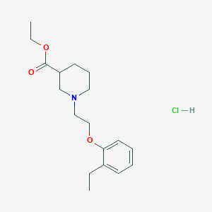 molecular formula C18H28ClNO3 B5350994 ethyl 1-[2-(2-ethylphenoxy)ethyl]-3-piperidinecarboxylate hydrochloride 