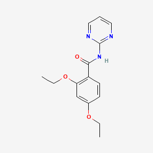 molecular formula C15H17N3O3 B5350997 2,4-DIETHOXY-N-(2-PYRIMIDINYL)BENZAMIDE 